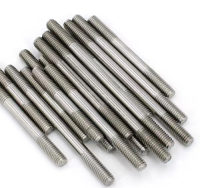 201/304/316 stainless steel double headed bolt, fully threaded stud, screw rod can be customized in length