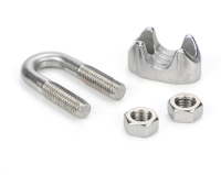 304 stainless steel wire rope single chuck decorative rope clamp fixed brake double clamp head, carbon steel wire rope