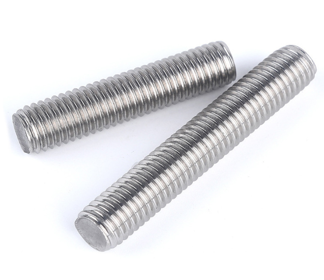 304/201/316 stainless steel 1-meter thread bar screw, fully threaded threaded threaded threaded stud screw