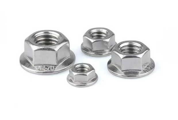 304 stainless steel fasteners, bolts, flange nuts, DIN6923 anti slip nuts