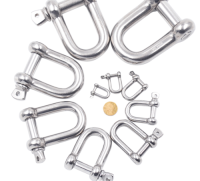 304 stainless steel D-type release buckle U-shaped release buckle bow ring lifting ring lifting lug D-shaped marine con