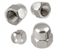 Cap shaped decoration with cap, female half circle ball head nut, stainless steel cap nut, spherical head nut, cap shap