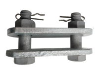 Hot dip galvanized parallel hanging plate P-12 P-7 double eye connection cable power fittings