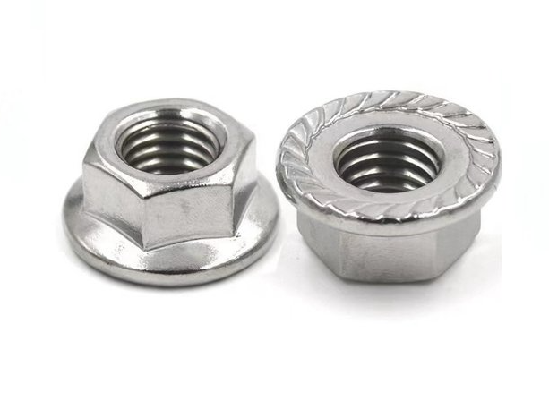 304 stainless steel fasteners, bolts, flange nuts, DIN6923 anti slip nuts