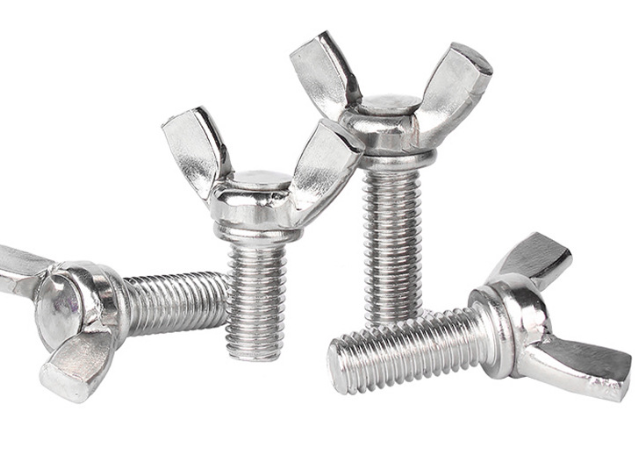 Carbon steel 304 stainless steel butterfly screw sheep horn butterfly screw gold ingot butterfly hand screw bolt