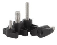 Carbon steel stainless steel plum blossom handle screw star shaped hand twisted rubber head with handle bolt plastic tw
