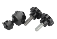 Carbon steel stainless steel plum blossom handle screw star shaped hand twisted rubber head with handle bolt plastic tw