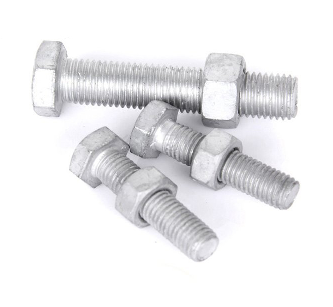 Hot dip galvanized outer hexagon photovoltaic power hot dip galvanized screw tower screw Dacromet bolt hot dip galvaniz
