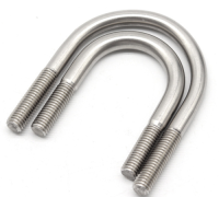 304 stainless steel U-shaped clamp bolt U-shaped screw saddle clamp U-shaped pipe clamp M6-M12 specifications are compl