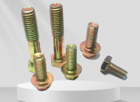 8.8-10.9-12.9 grade, high-strength color zinc plated flange bolt, stainless steel hexagonal screw, high-strength anti s