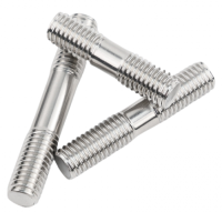 201/304/316 stainless steel double headed bolt, fully threaded stud, screw rod can be customized in length
