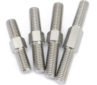 201/304/316 stainless steel double headed bolt, fully threaded stud, screw rod can be customized in length