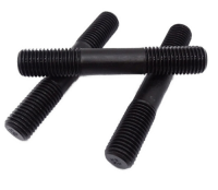 High strength double head bolt grade 8.8 through thread stud grade 12.9 blackened full thread rod grade 10.9 full threa