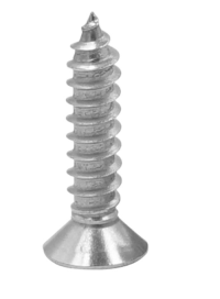 304 stainless steel flat head self tapping screw countersunk head wood screw furniture cross tapping screw thread clear