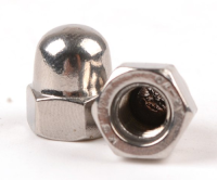 Cap shaped decoration with cap, female half circle ball head nut, stainless steel cap nut, spherical head nut, cap shap