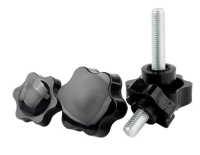 Carbon steel stainless steel plum blossom handle screw star shaped hand twisted rubber head with handle bolt plastic tw
