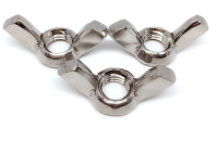 201/304 stainless steel hand twisted mother ingot nut, sheep horn butterfly mother butterfly nut, butterfly shaped nut