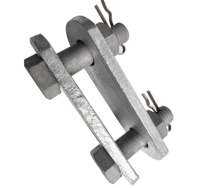 Hot dip galvanized parallel hanging plate P-12 P-7 double eye connection cable power fittings