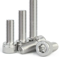 304 stainless steel hexagon socket screw A2-70 extended cup head hexagon socket cylindrical head screw DIN912