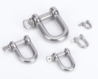 304 stainless steel D-type release buckle U-shaped release buckle bow ring lifting ring lifting lug D-shaped marine con