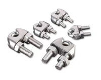 304 stainless steel wire rope single chuck decorative rope clamp fixed brake double clamp head, carbon steel wire rope