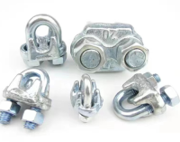 304 stainless steel wire rope single chuck decorative rope clamp fixed brake double clamp head, carbon steel wire rope
