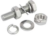 Stainless steel hexagonal bolt high-strength screw nut M8 201 304 316 DIN933 hexagonal head full tooth screw can be cus