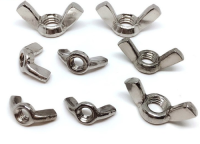 201/304 stainless steel hand twisted mother ingot nut, sheep horn butterfly mother butterfly nut, butterfly shaped nut