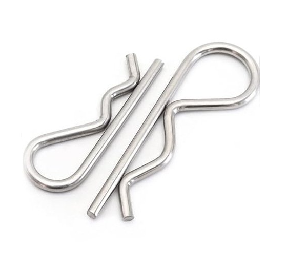 Stainless steel R-type spring pin with open mouth and B-type elastic open mouth pin, 304 open B-type wave pin with clos