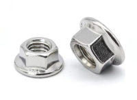 304 stainless steel fasteners, bolts, flange nuts, DIN6923 anti slip nuts