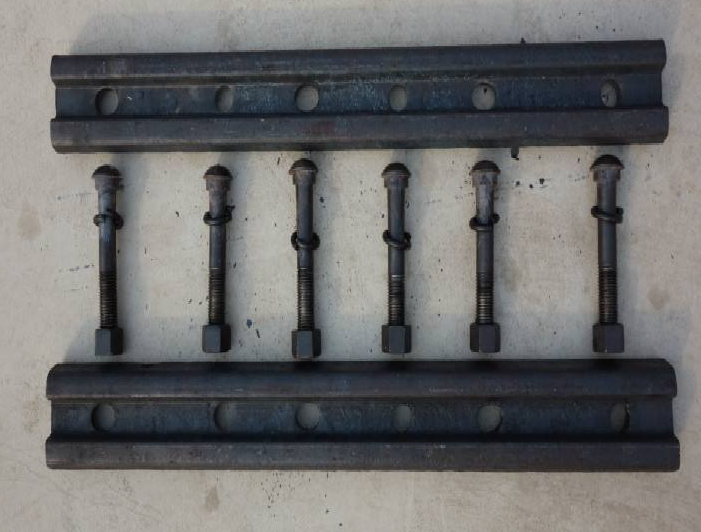 Q235 material fishplate mining track clamp stock rail connection accessories, coal mine track fishplate, fishplate trac
