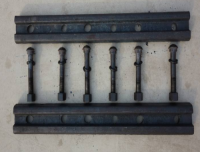 Q235 material fishplate mining track clamp stock rail connection accessories, coal mine track fishplate, fishplate trac