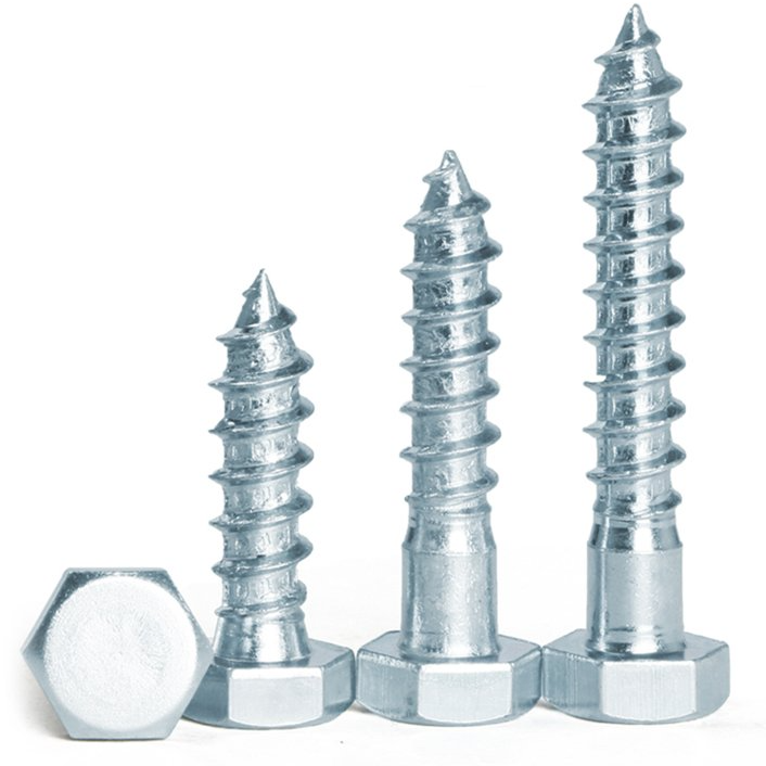 DIN571 wood screw wood bolt external hexagonal self tapping screw galvanized hexagonal wood screw wood special bolt