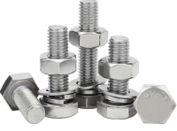 Stainless steel hexagonal bolt high-strength screw nut M8 201 304 316 DIN933 hexagonal head full tooth screw can be cus