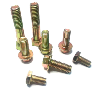 8.8-10.9-12.9 grade, high-strength color zinc plated flange bolt, stainless steel hexagonal screw, high-strength anti s