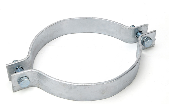 Hot dip galvanized flat iron clamps, clamps, power fittings, single suspension clamps, communication equipment, galvani