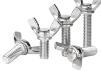 Carbon steel 304 stainless steel butterfly screw sheep horn butterfly screw gold ingot butterfly hand screw bolt