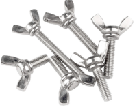 Carbon steel 304 stainless steel butterfly screw sheep horn butterfly screw gold ingot butterfly hand screw bolt
