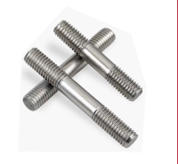201/304/316 stainless steel double headed bolt, fully threaded stud, screw rod can be customized in length