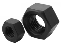 Hex nut hex nut high strength grade 8.8 external hex screw cap blackening heat treatment tempered hex thickened enlarge