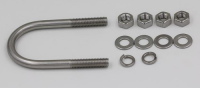 304 stainless steel U-shaped clamp bolt U-shaped screw saddle clamp U-shaped pipe clamp M6-M12 specifications are compl