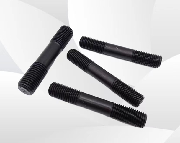 High strength double head bolt grade 8.8 through thread stud grade 12.9 blackened full thread rod grade 10.9 full threa