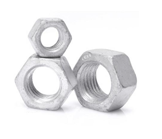 Hexagonal hot-dip galvanized nut for photovoltaic power tower project with 4.8-6.8-8.8 grade outdoor nuts, strong anti-