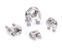304 stainless steel wire rope single chuck decorative rope clamp fixed brake double clamp head, carbon steel wire rope
