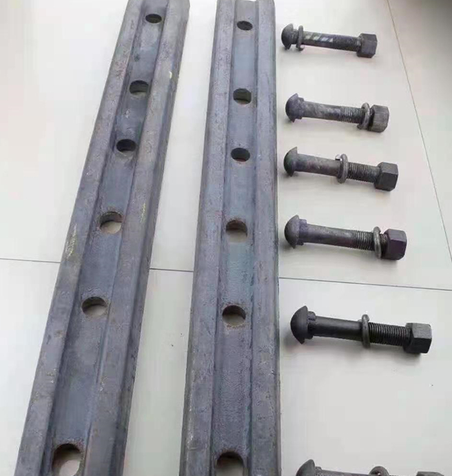 Q235 material fishplate mining track clamp stock rail connection accessories, coal mine track fishplate, fishplate trac