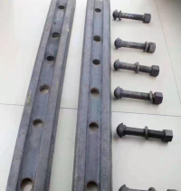 Q235 material fishplate mining track clamp stock rail connection accessories, coal mine track fishplate, fishplate trac